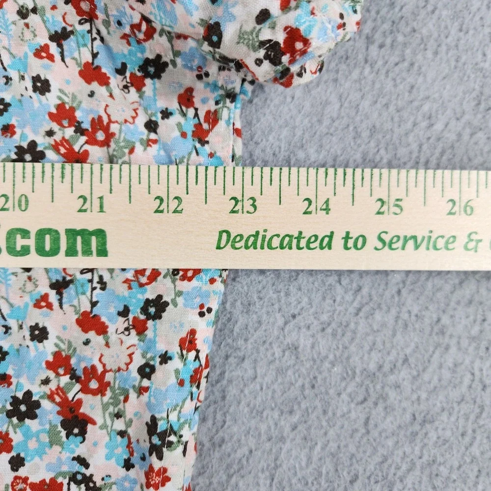 Banana Republic Shirt Mens Large Multi Floral Linen Blend Slim Fit Short Sleeve